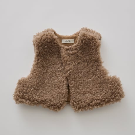 Sample / Curly Boa vest size110, Womens sizeM