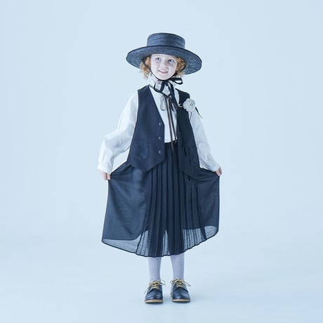 Sample / front pleats skirt size110