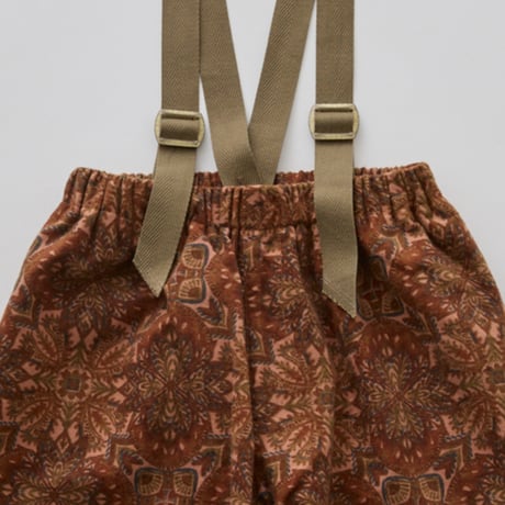 Sample / Snow Crystal Printed Suspenders Pants  size110