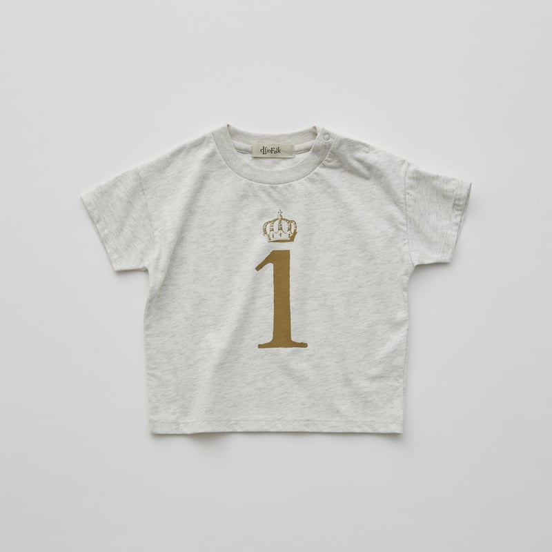 Number Tee for Birthday top ivory | eLfinFolk
