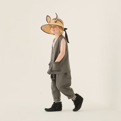 Sample / Herringbone Long Vest size110