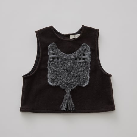 Sample / Cord Embroidery Sleeveless Tops size110
