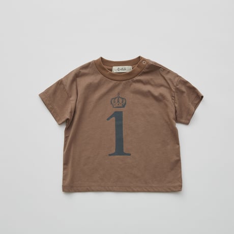 Number Tee for Birthday cocoa brown