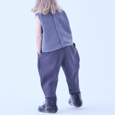 Sample / Herringbone Tweed sarrouel Pants size110