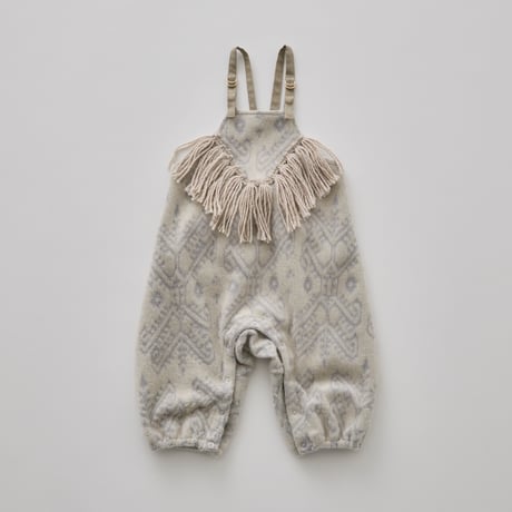 Sample / Snow Jacquard Rompers size80