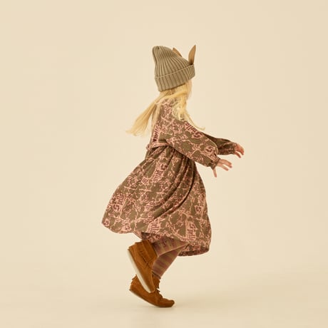 Magic Spell print Vintage Satin Dress