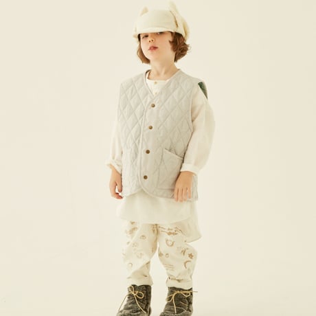 Cotton lawn Quilt Vest(reversible)