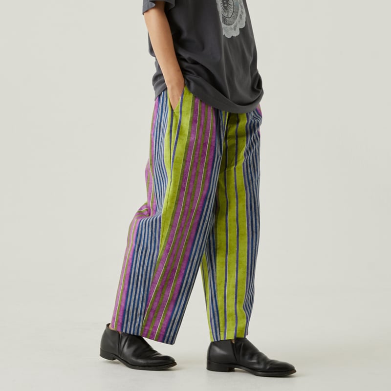 Womens Multi stripe Wide Pants | eLfinFolk