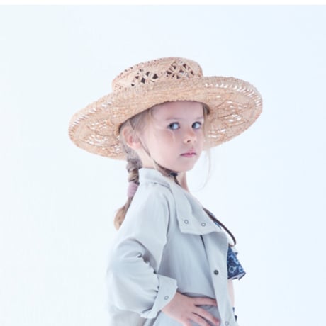 SAMPLE / Woven Raffia HAT Kids& Womens