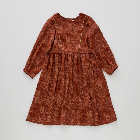 Magic Spell print Vintage Satin Dress