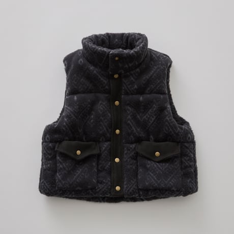 Snow Jacquard Puffer Vest