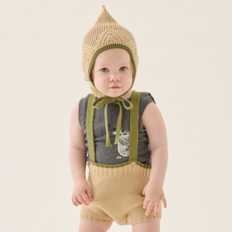 Lacework Knit Baby Bonnet