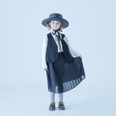 Sample / front pleats skirt size110