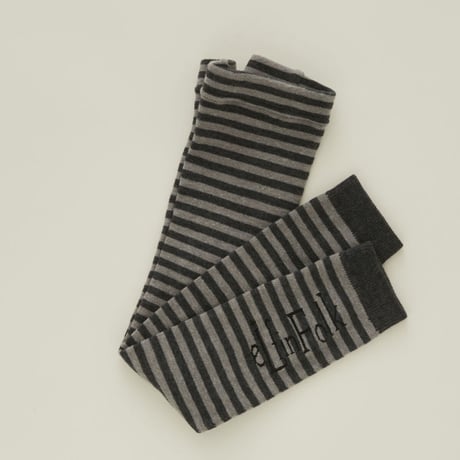 Stripe×Logo Leggins
