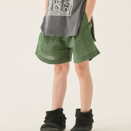 Miracle Wave striped Wide Shorts