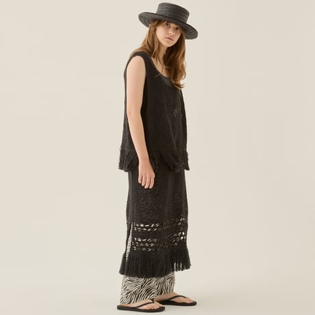 Sample / Womens Lacework Knit Skirt sizeM