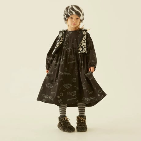 Sample / AuRora tarina printed Dress size110