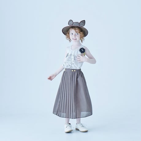 Sample / front pleats skirt size110