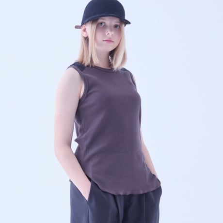 Sample / CottonRib SleevelessTops size110, Womens sizeM