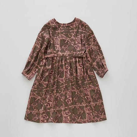 Magic Spell print Vintage Satin Dress