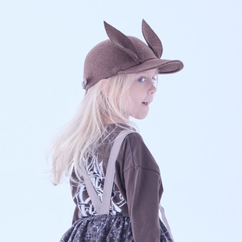限定セールElfinfolk 帽子 52cm 25SS】eLfinFolk(エルフィンフォルク)Beast Viser natural×black