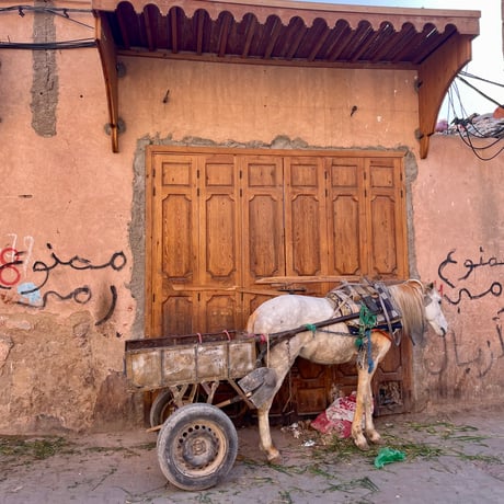 Fes Blue Plate  Made in FES Morocco