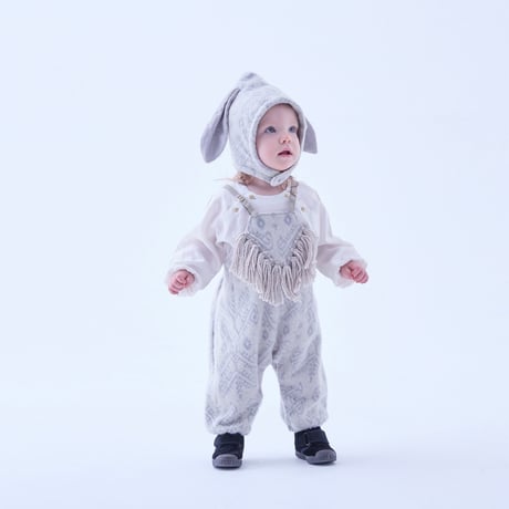 Snow Jacquard Bunny Bonnet