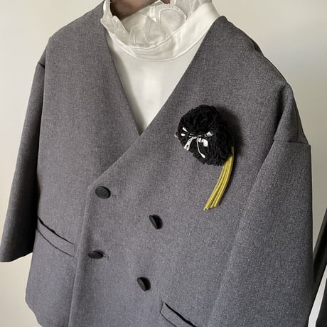 Ceremony collarless DB Jacket 26SS