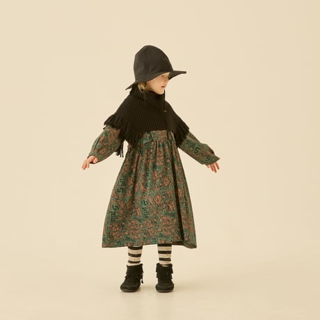 Magic Spell print Vintage Satin Dress