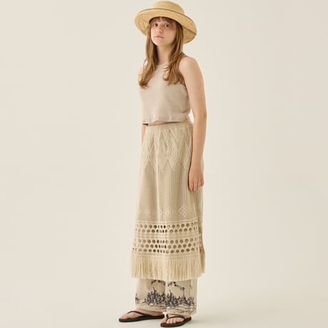 Sample / Womens Lacework Knit Skirt sizeM