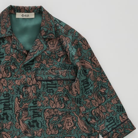 Sample / Magic Spell print Vintage Satin Shirts size110