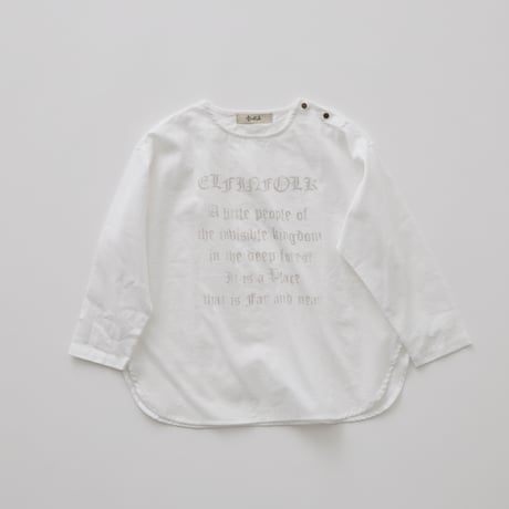 Gothic Letter Cotton Lawn L/S Shirts