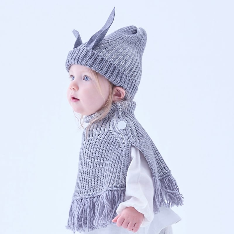 Rib knit Knight cape Ⅱ | eLfinFolk