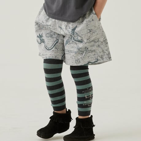 Wide Stripe x Logo Leggings
