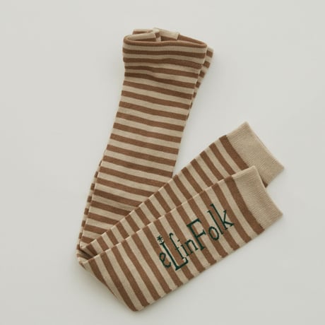 Stripe×Logo Leggins