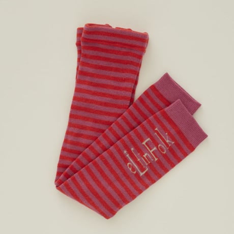 Stripe×Logo Leggins