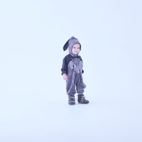 Sample / Snow Jacquard Rompers size80