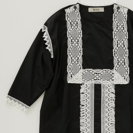 Sample / Cotton typewriter Lace Shirt size110