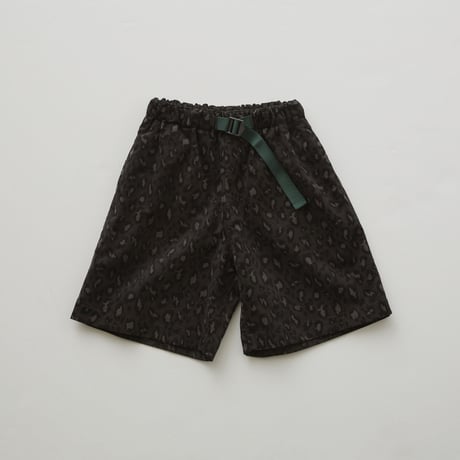 Corduroy leopard wide shorts size 120.130.140
