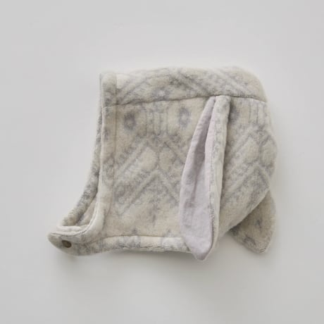 Snow Jacquard Bunny Bonnet