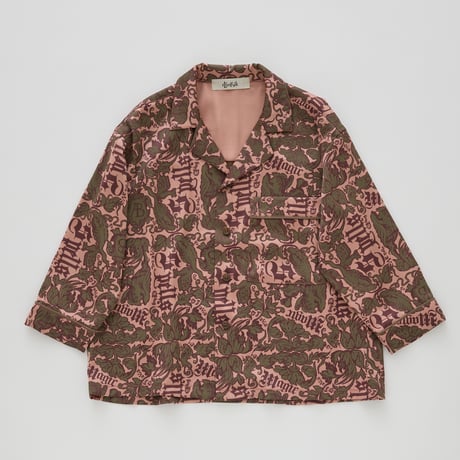 Sample / Magic Spell print Vintage Satin Shirts size110