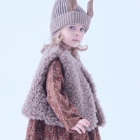 Sample / Curly Boa vest size110, Womens sizeM