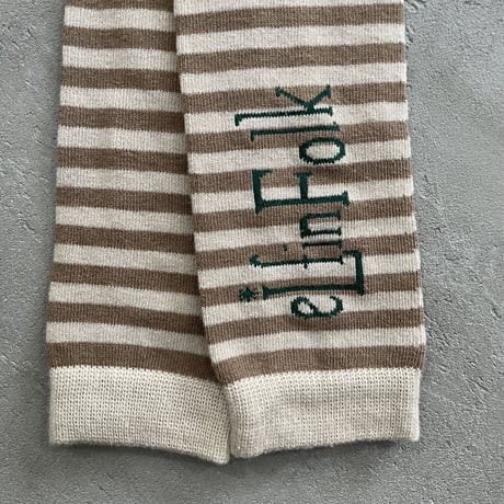Stripe×Logo Leggins