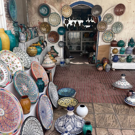 Carved Ceramic Egg stand  Made in FES Morocco