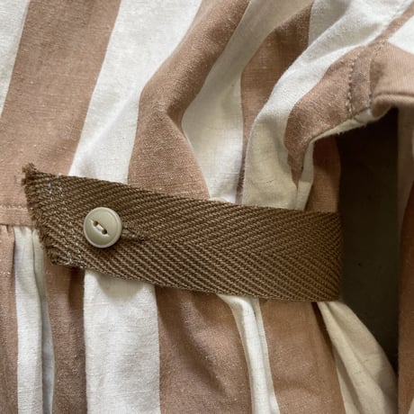 Cotton linen wide stripe dress size 90.120cm