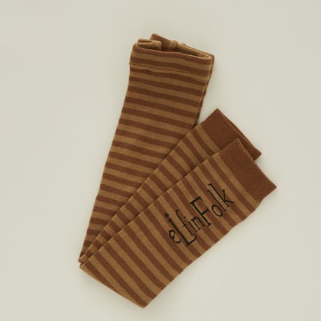 Stripe×Logo Leggins