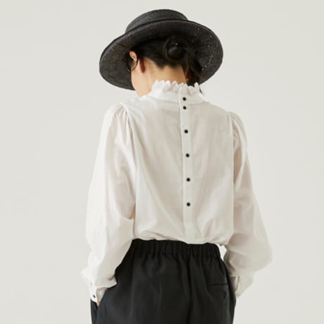 Ruffled collar blouse 26SS