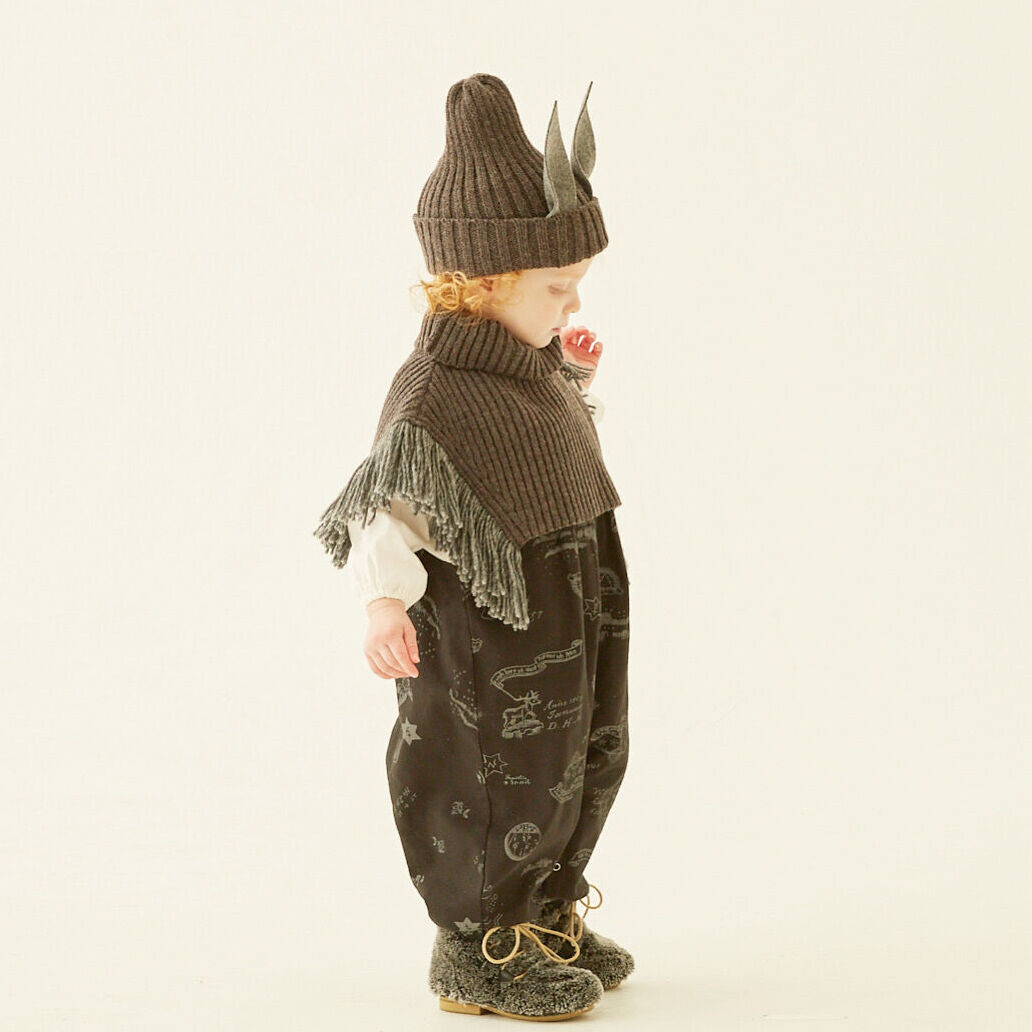 【新品未使用】eLfinFolk/Rib knit Knights cape