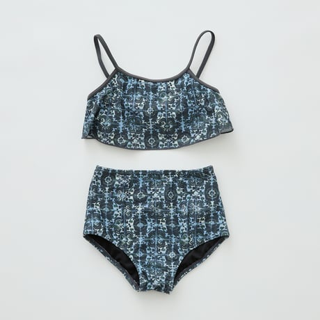 Old Tile Pattarn Girl's Swim Wear