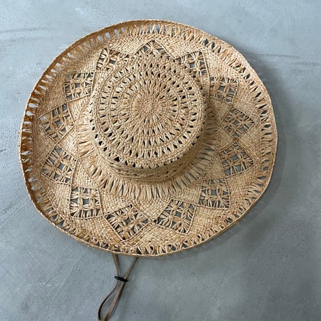 SAMPLE / Woven Raffia HAT Kids& Womens